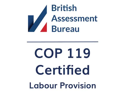British Assessment Bureau: COP 119 Certified, Labour Provision